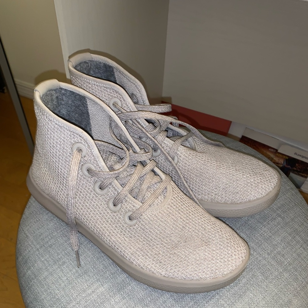 Allbirds Wool Hightop Shoes Size 8